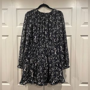 Lulu’s Navy Blue and White Dress